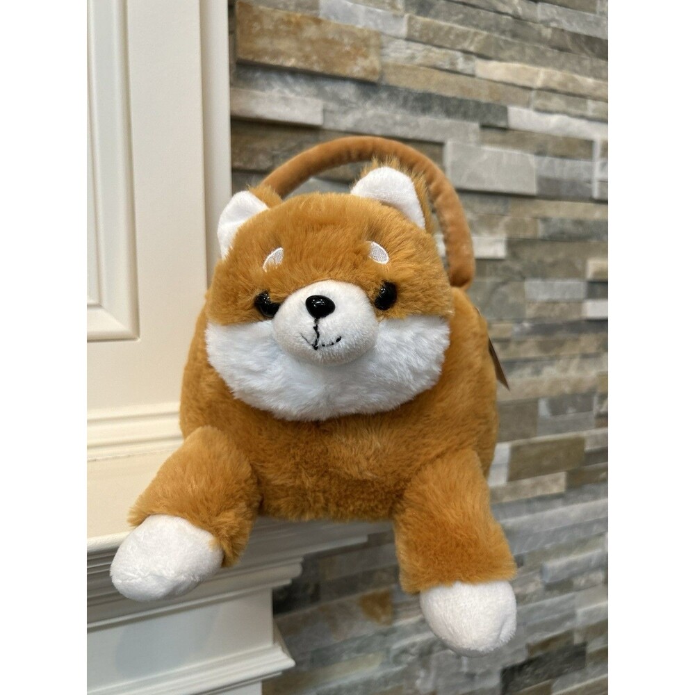 Joyward Plush Brown Dog Easter/Gift/Birthday Animal Basket 9x14 in Kids Decor